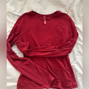 Skims cotton jersey long sleeve size L